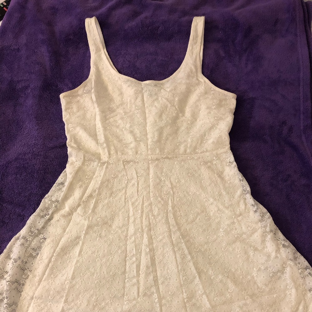 Express White Lace Sundress, Medium